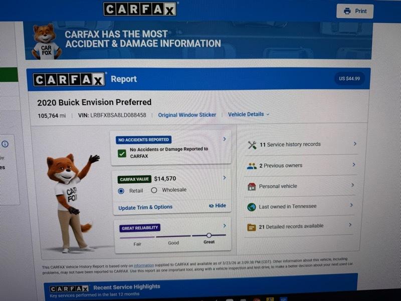 Buick Envision Preferred 2020