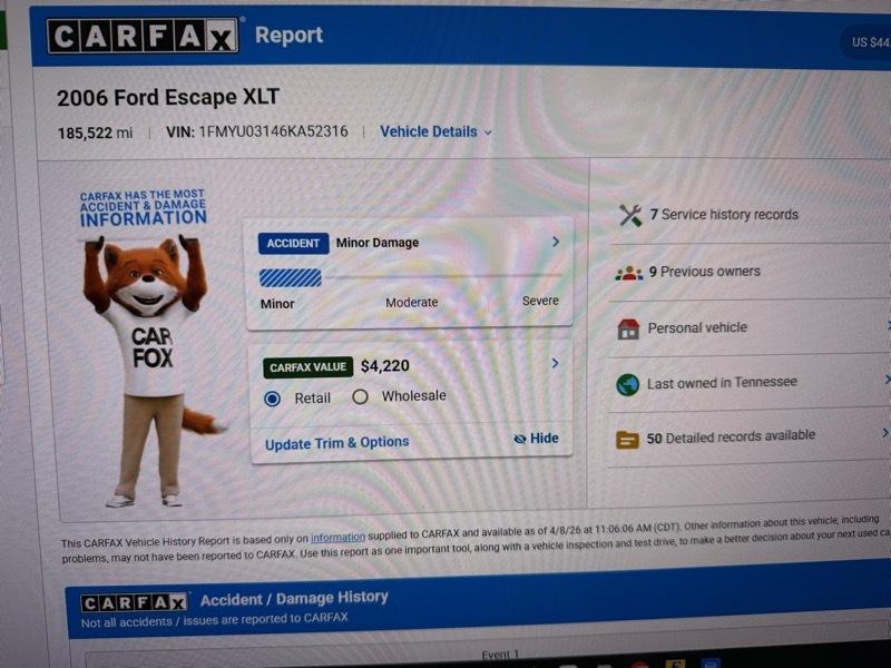 Ford Escape XLT 2WD 2006