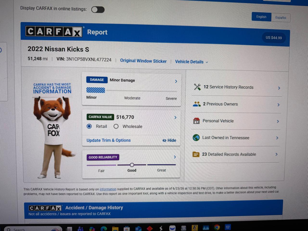 Nissan Kicks S 2022