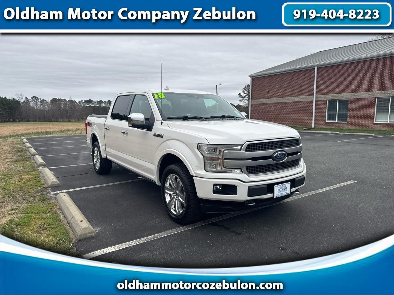 2018 Ford F-150 Platinum SuperCrew 5.5-ft. Bed 4WD