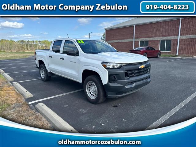 White 2023 Chevrolet Colorado Work Truck Crew Cab RWD Pickup Truck 4X2 6-Speed Automatic