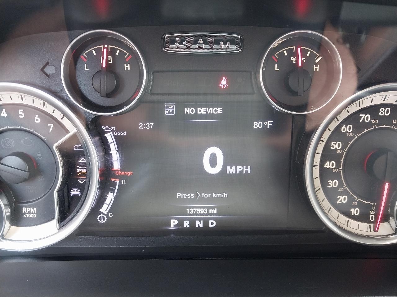 RAM 1500 4WD Crew Cab 140.5" Big Horn 2016