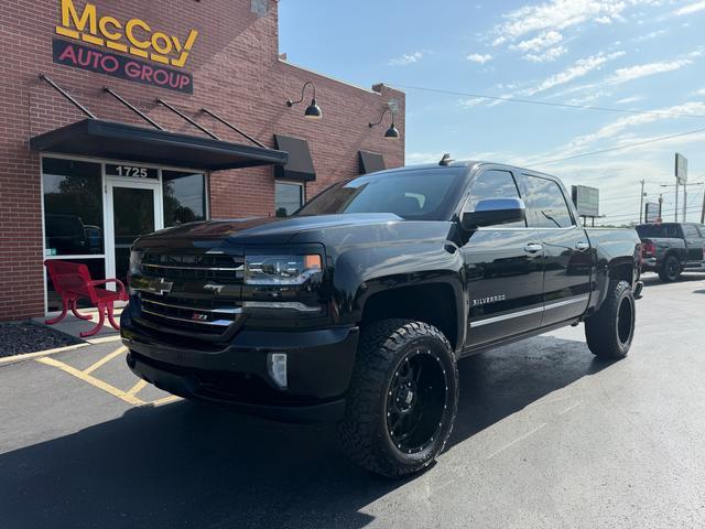 Black 2017 Chevrolet Silverado 1500 Pickup Truck Four-Wheel Drive Automatic