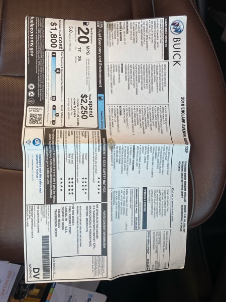 Buick Enclave Avenir AWD 2018