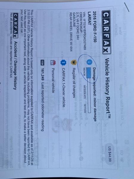 Ford F-150 Lariat SuperCrew 5.5-ft. Bed 4WD 2016