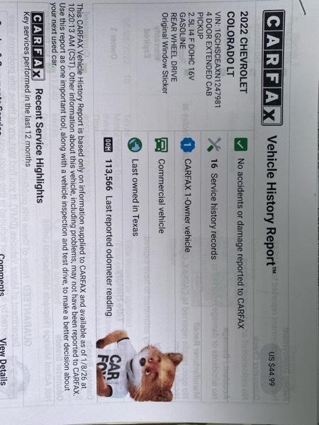 Chevrolet Colorado LT Ext. Cab 2WD 2022