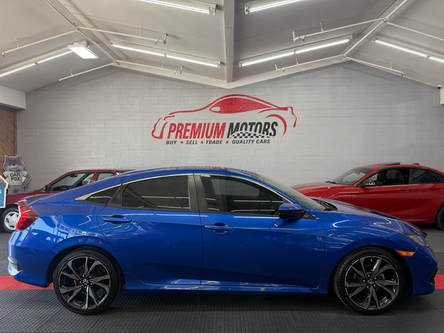 Blue 2020 Honda Civic Sport Sedan FWD Sedan Front-Wheel Drive Automatic