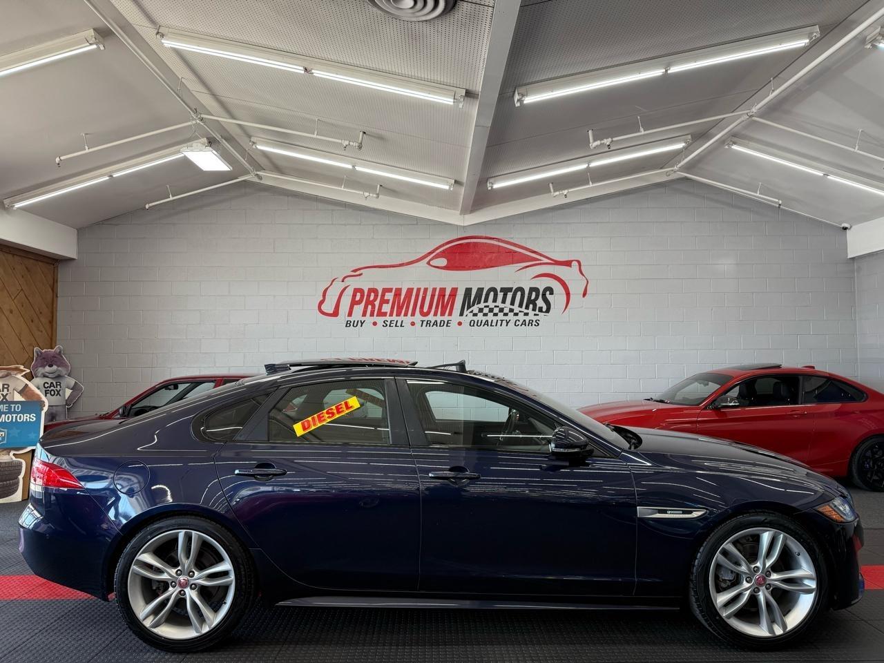 Blue 2017 Jaguar XF Sedan Rear-Wheel Drive Automatic