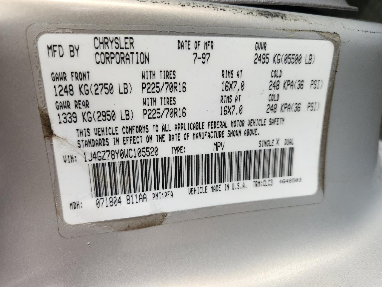 Jeep Grand Cherokee Limited 1998
