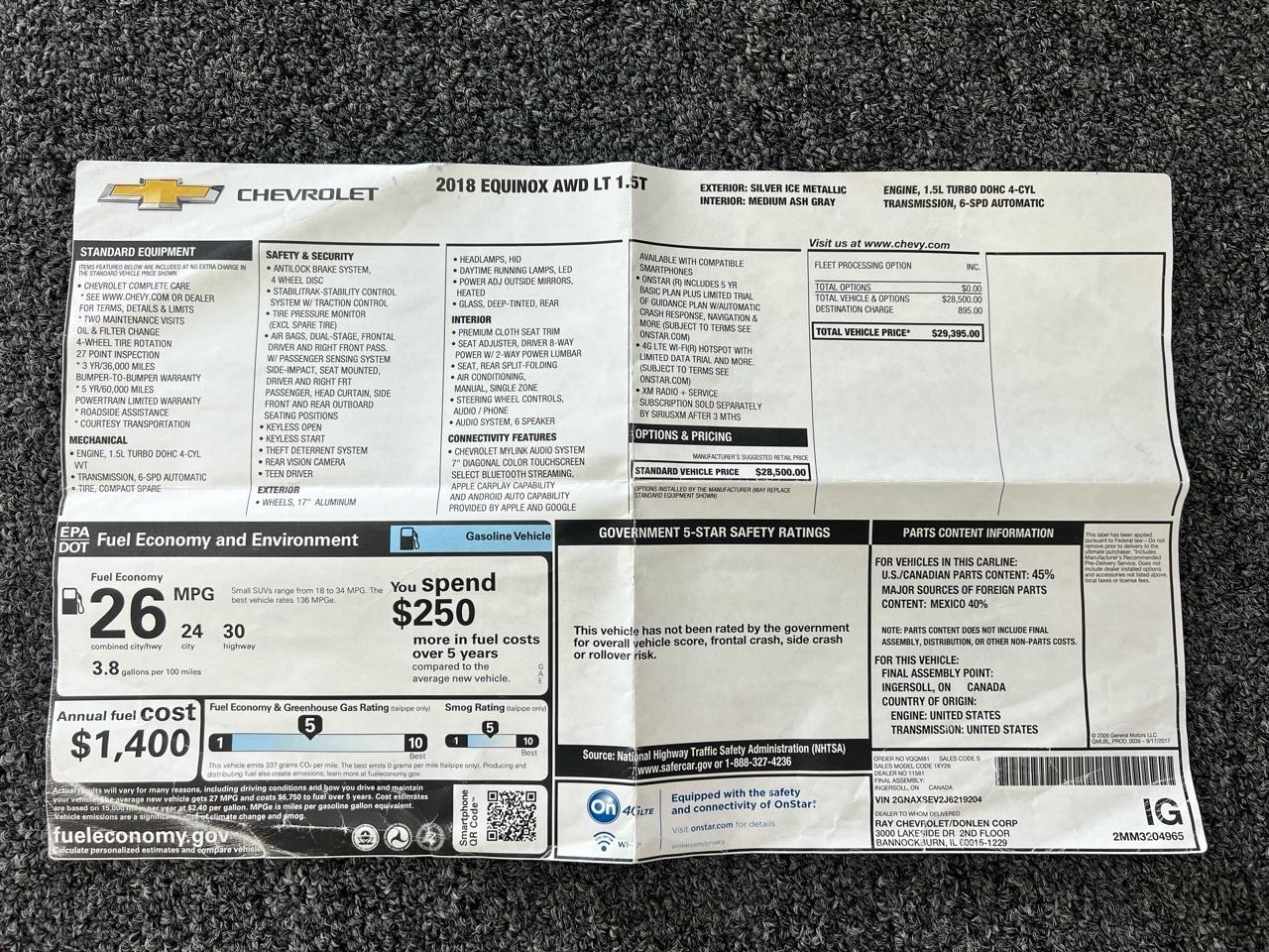Chevrolet Equinox LT 2018