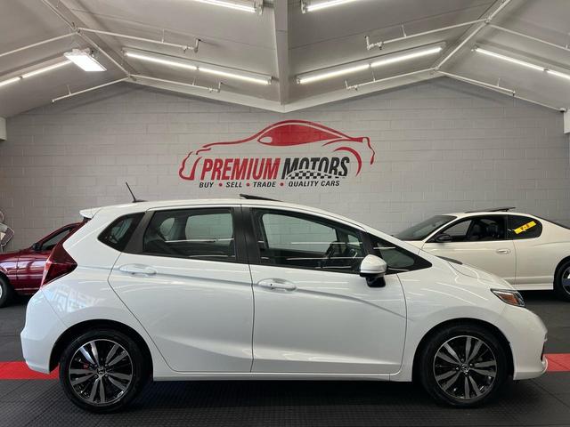 White 2019 Honda Fit Hatchback Front-Wheel Drive Continuously Variable Transmission