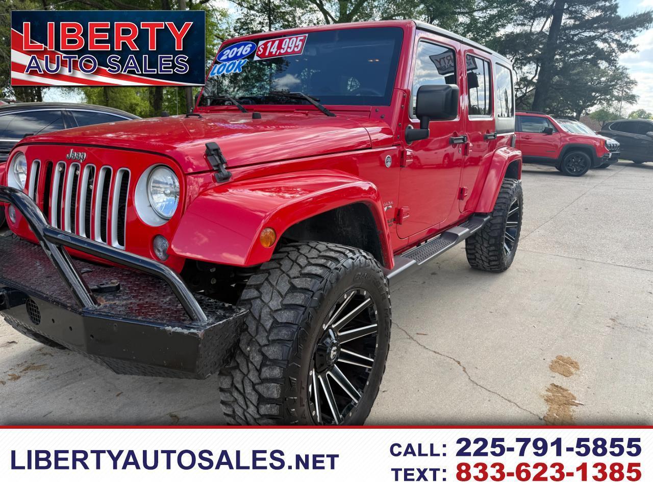 2016 Jeep Wrangler Unlimited 4WD 4dr Sahara