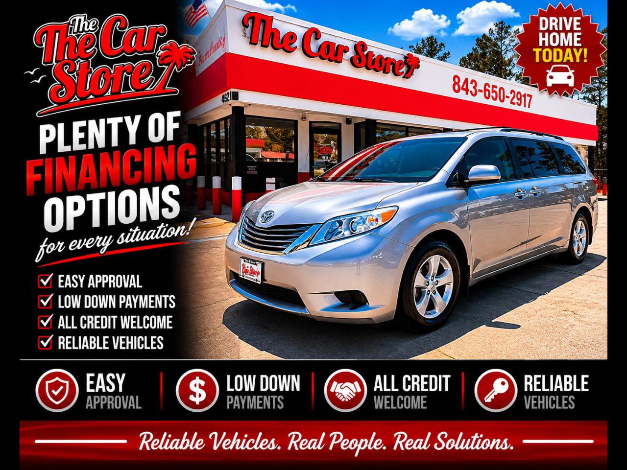 Toyota Sienna 5dr 7-Pass Van V6 LE AAS FWD (Natl) 2014
