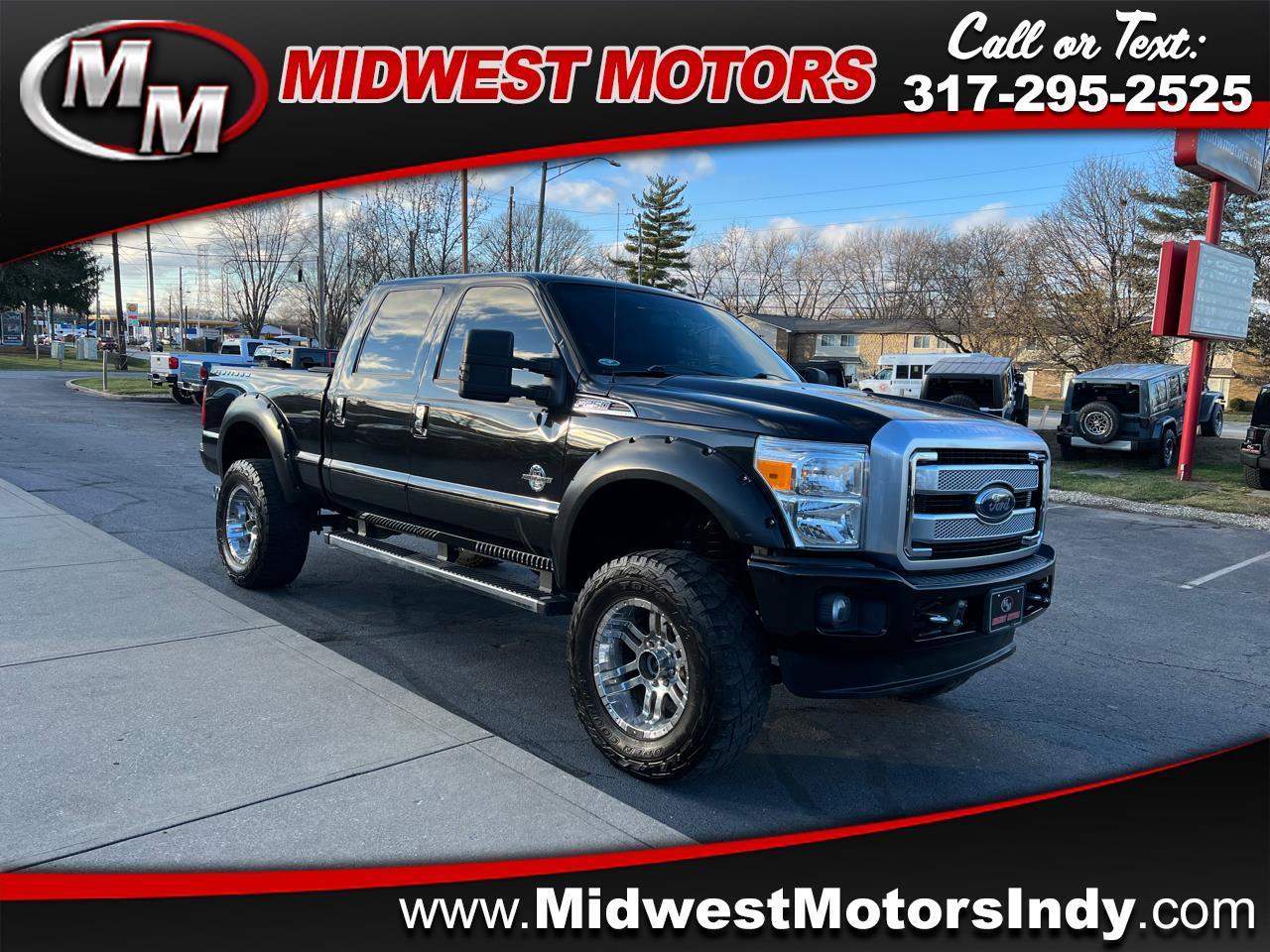 Used 2014 Ford Super Duty F-250 SRW 4WD Crew Cab 156" Platinum for Sale in  Indianapolis IN 46214 Midwest Motors