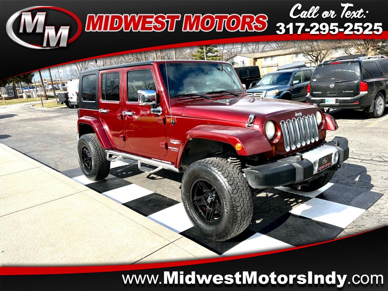 Used 2008 Jeep Wrangler 4WD 4dr Unlimited Sahara for Sale in Indianapolis  IN 46214 Midwest Motors