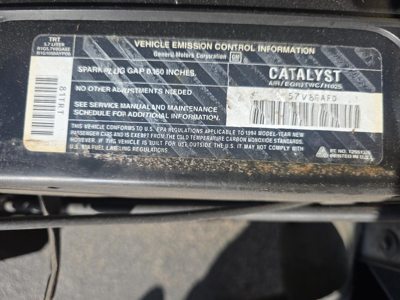 Buick Roadmaster 4dr Sedan 1994