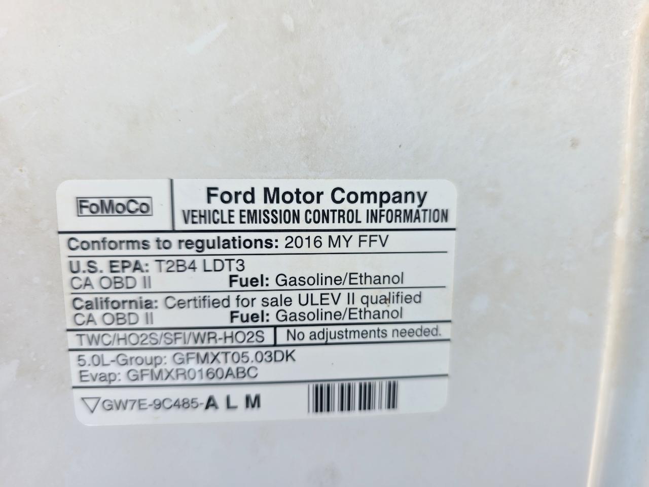 Ford F-150 4WD SuperCab 145" Lariat 2016