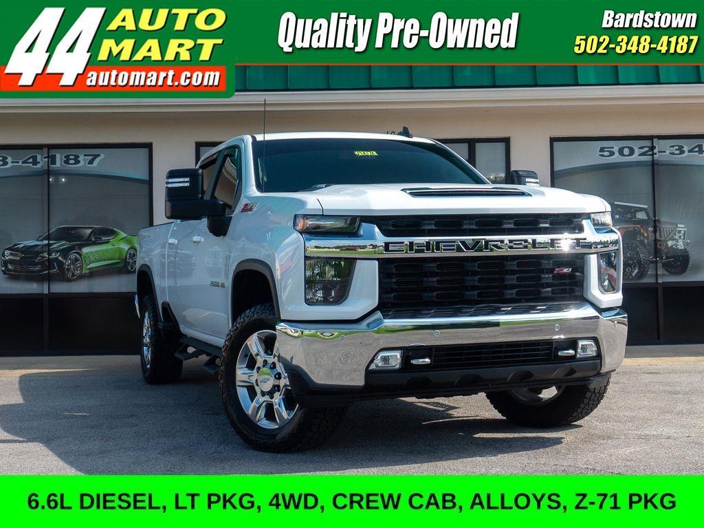 White 2021 Chevrolet Silverado 2500HD Pickup Truck Four-Wheel Drive Automatic