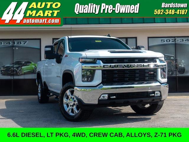White 2021 Chevrolet Silverado 2500HD Pickup Truck Four-Wheel Drive Automatic