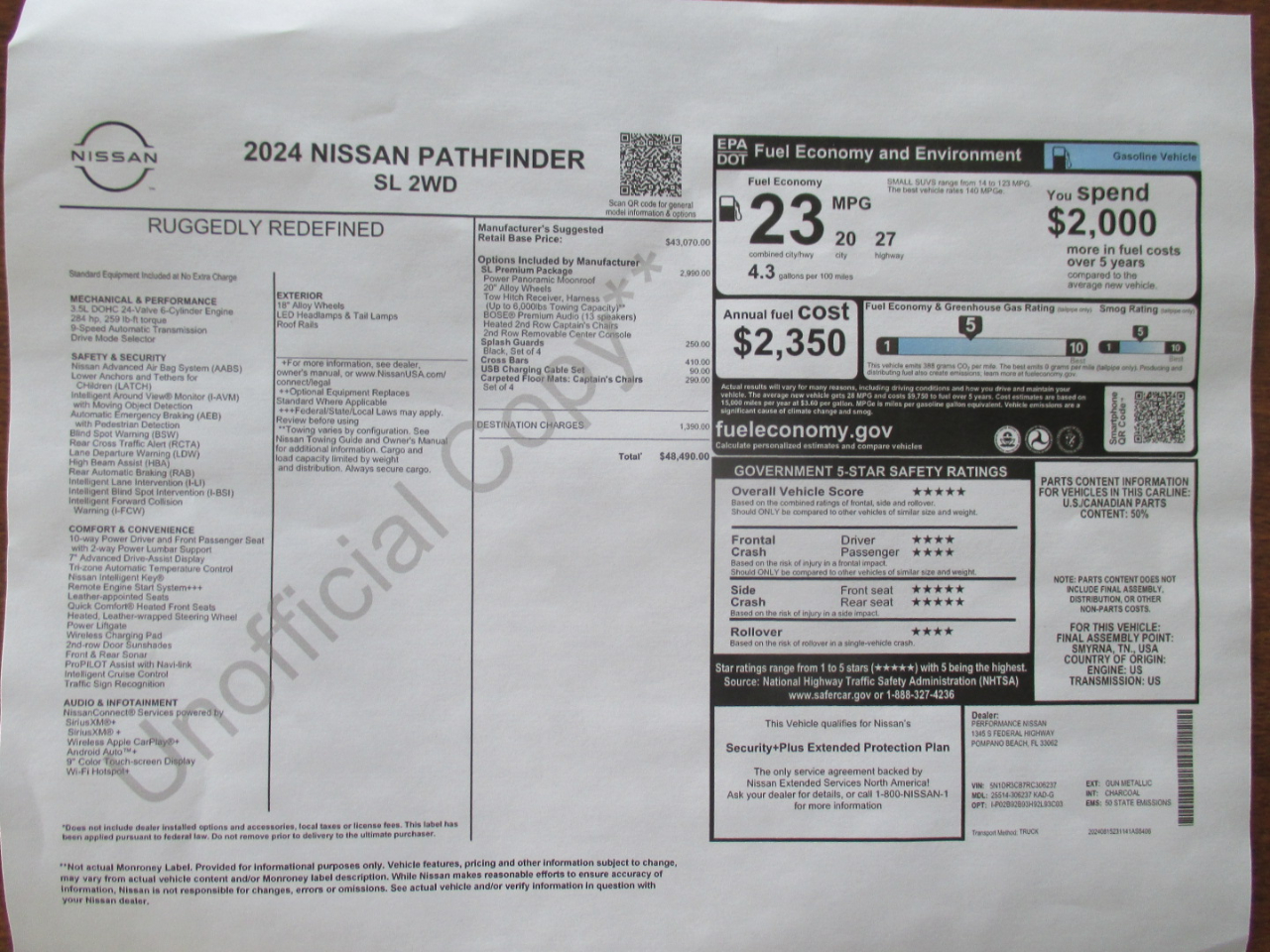 Nissan Pathfinder SL 2024
