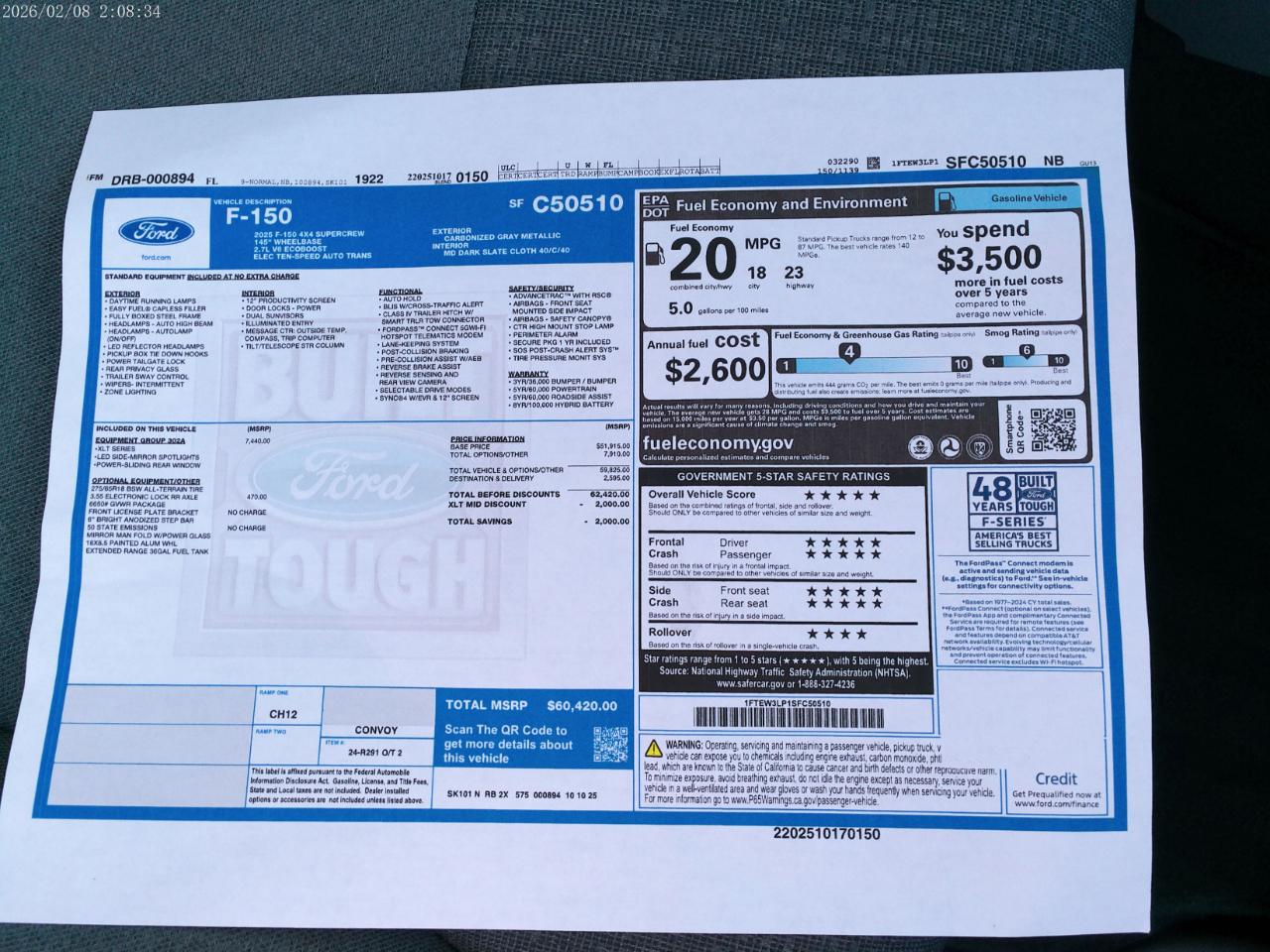 Ford F-150 XLT SuperCrew 4WD 2025
