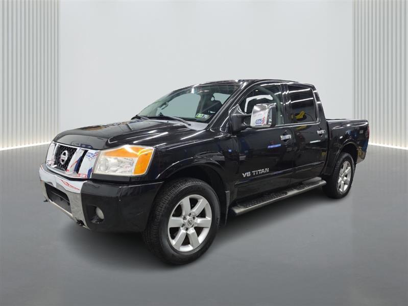 Black 2012 Nissan Titan SV Crew Cab 4WD Pickup Truck Four-Wheel Drive Automatic