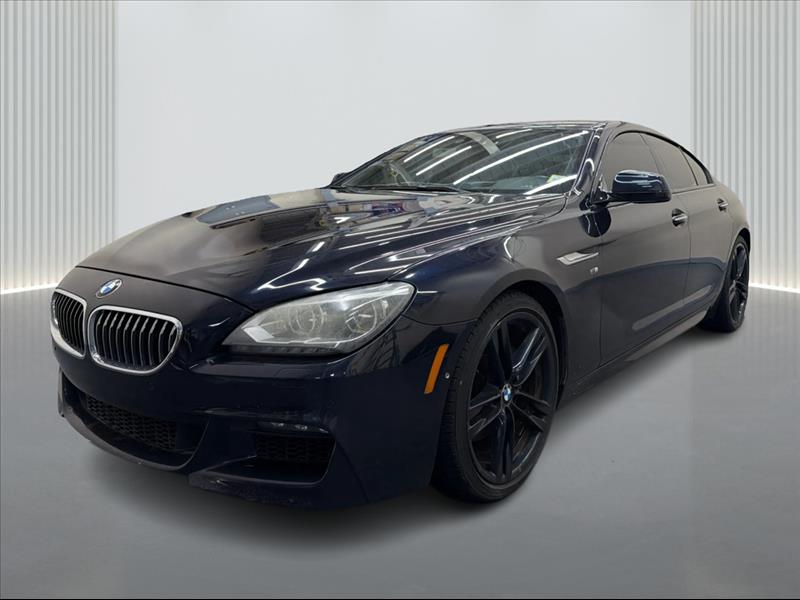 Black 2015 BMW 6 Series Sedan All-Wheel Drive Automatic