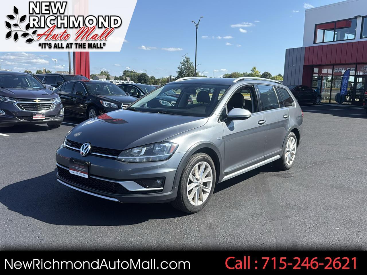 Gray 2018 Volkswagen Golf Alltrack Wagon All-Wheel Drive 6-Speed Manual