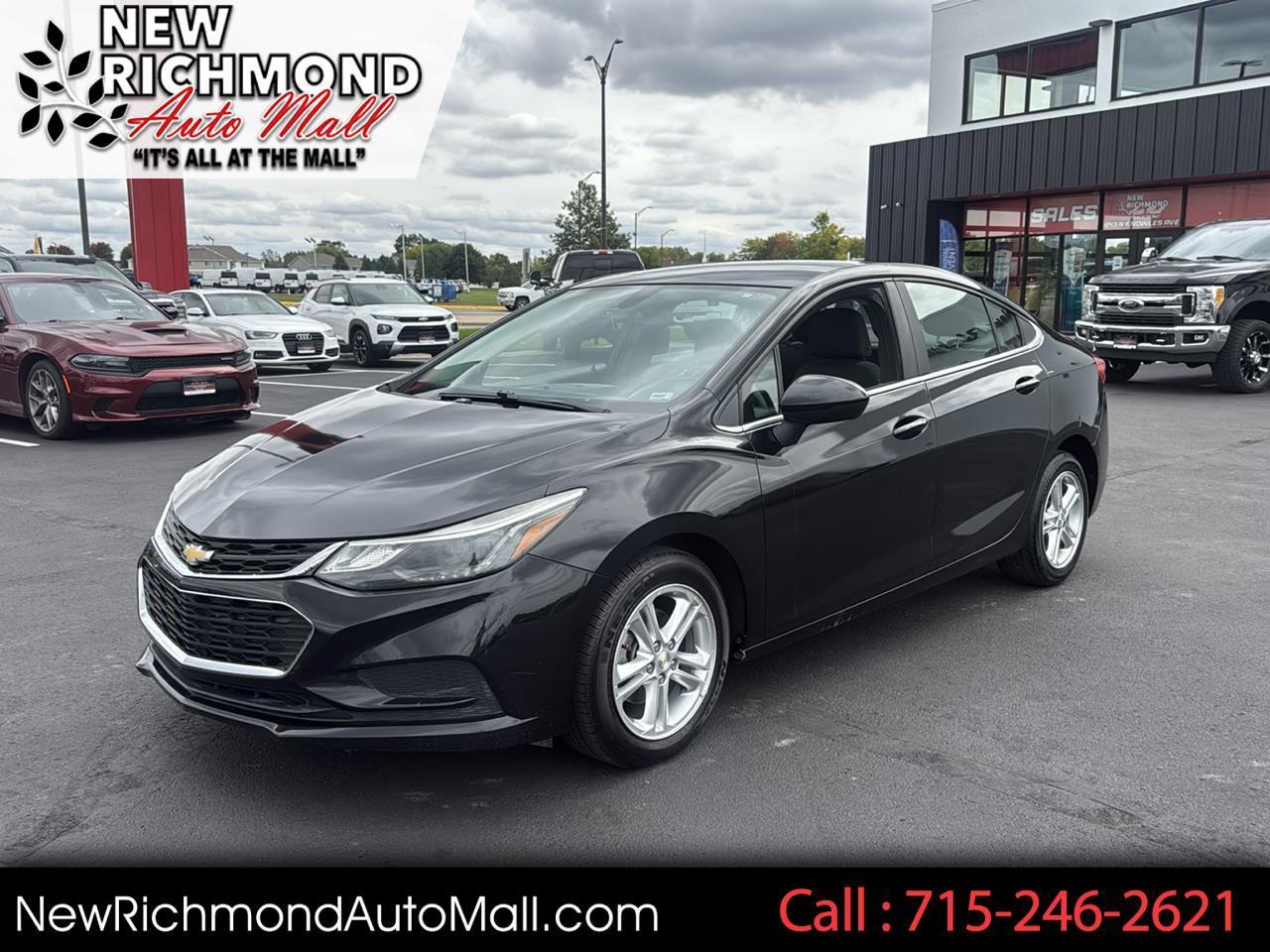 Black 2017 Chevrolet Cruze Sedan Front-Wheel Drive Automatic