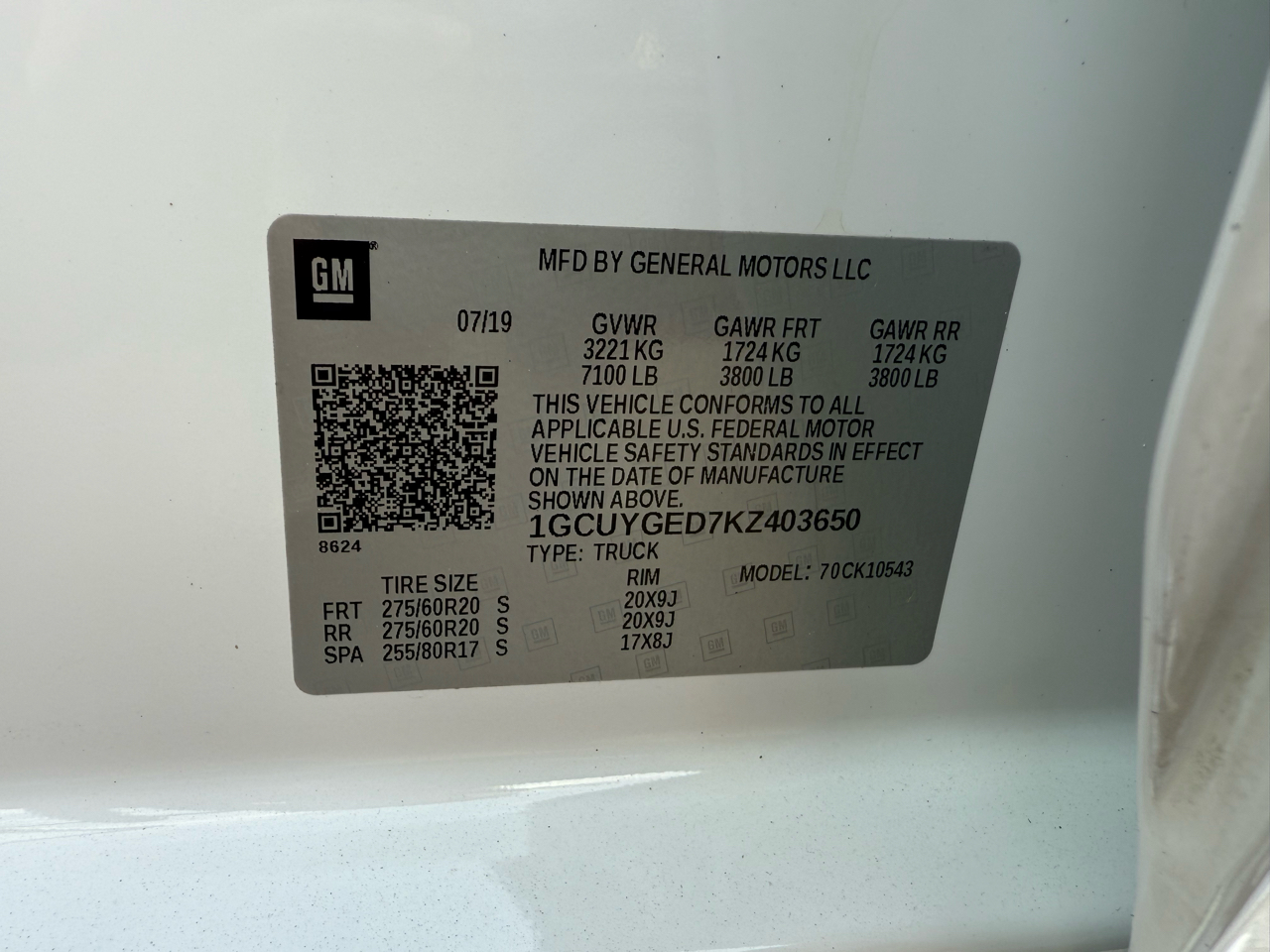 Chevrolet Silverado 1500 4WD Crew Cab 143.5" LTZ 2019