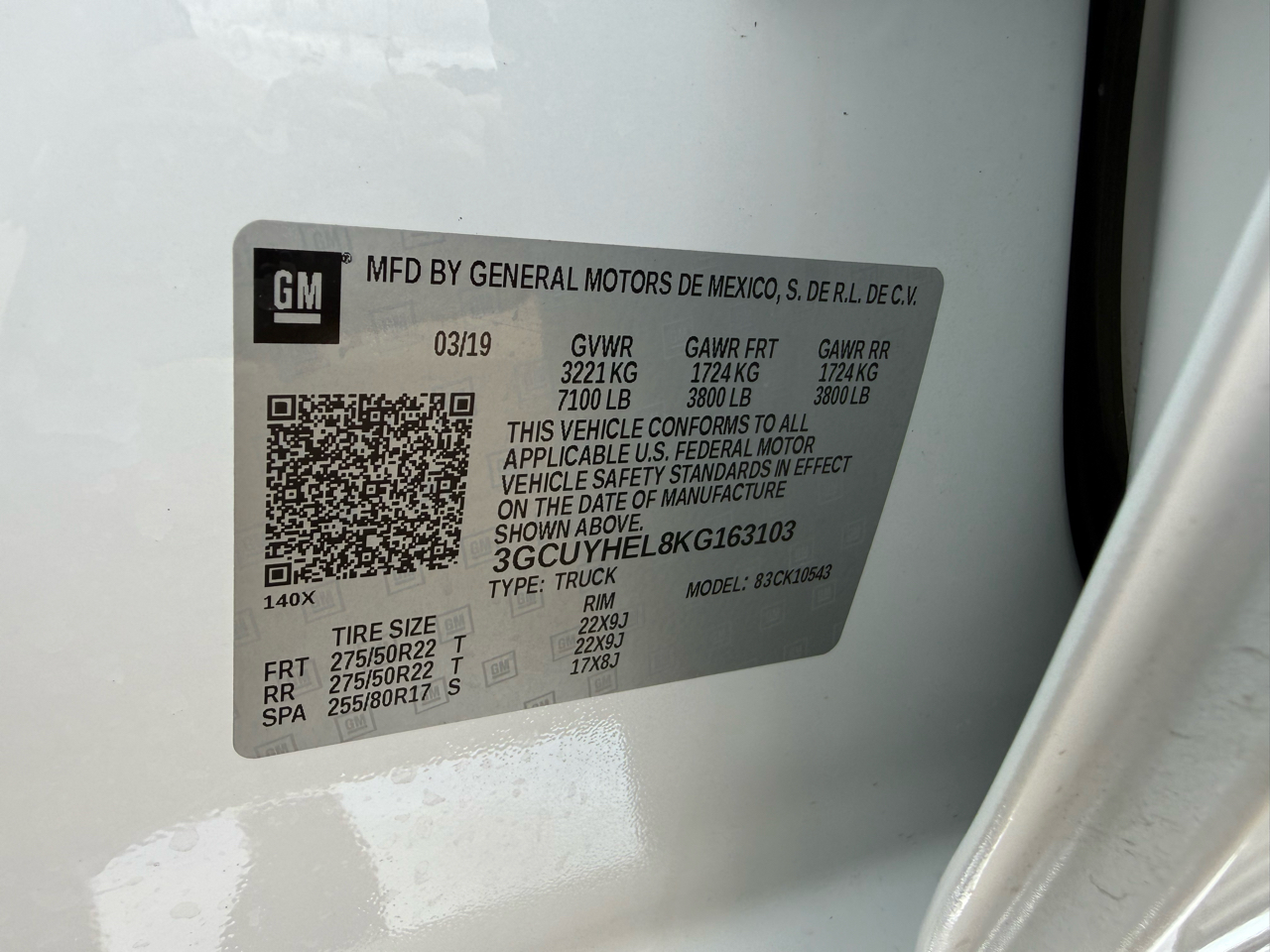 Chevrolet Silverado 1500 High Country Crew Cab 4WD SWB 2019