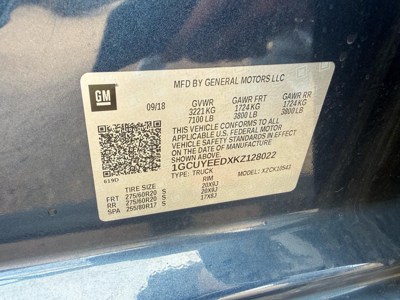 Chevrolet Silverado 1500 RST Crew Cab 4WD 2019