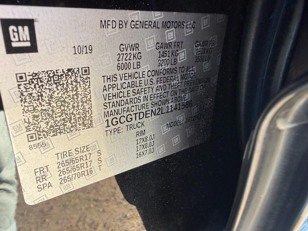 Chevrolet Colorado 4WD Crew Cab Z71 2020