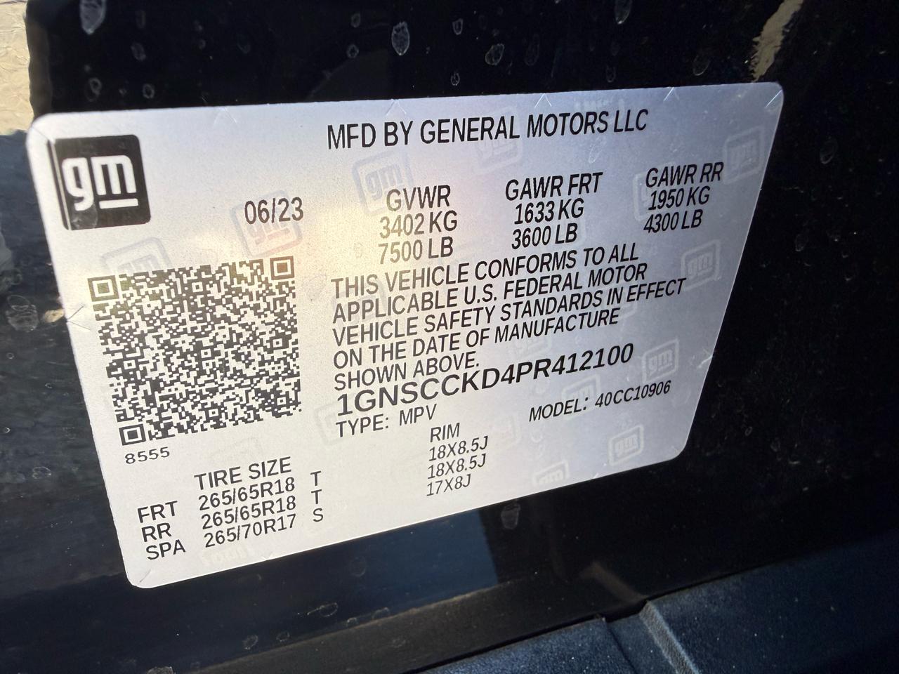 Chevrolet Suburban LT 2WD 2023