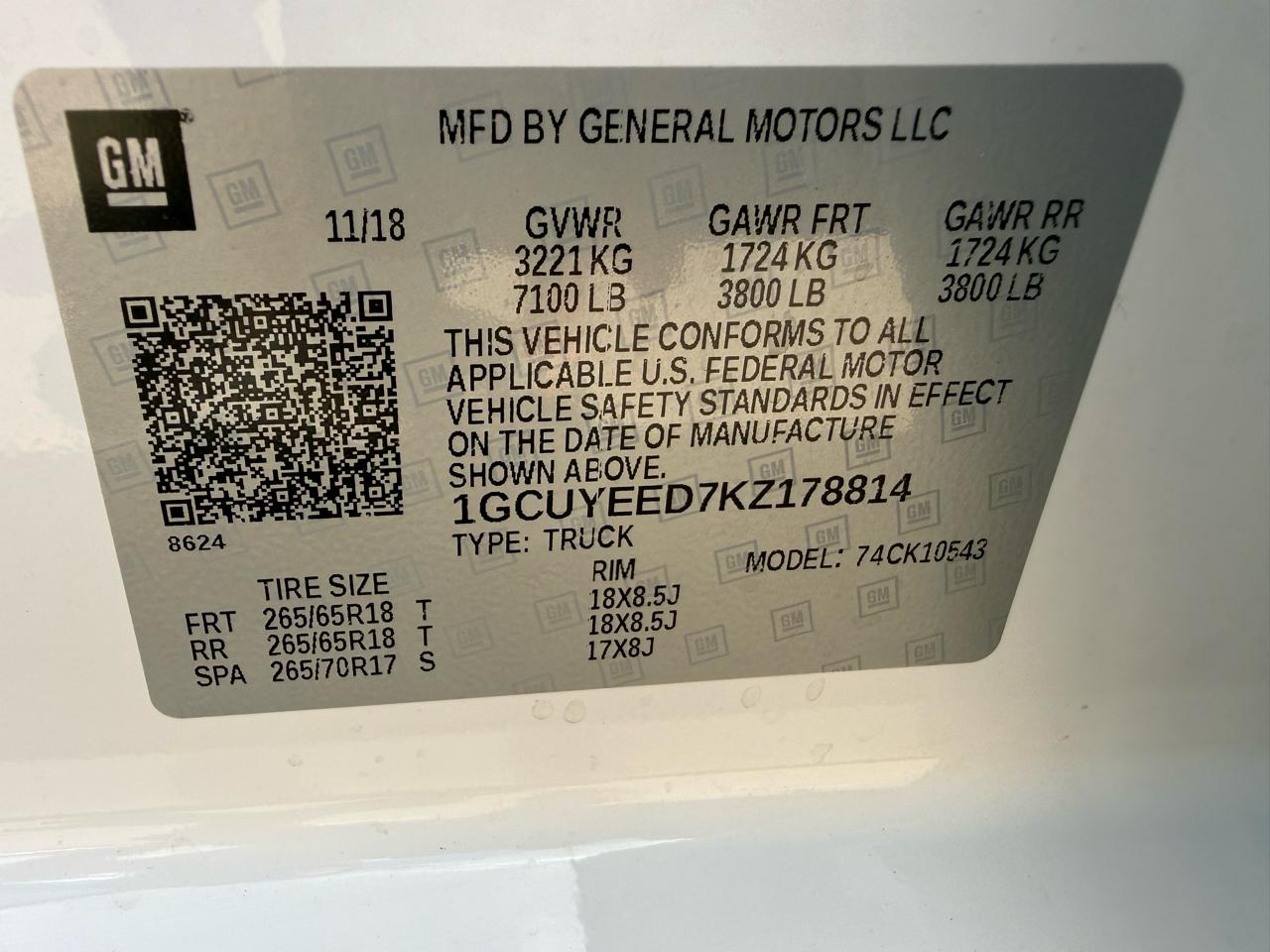 Chevrolet Silverado 1500 RST Crew Cab 4WD 2019