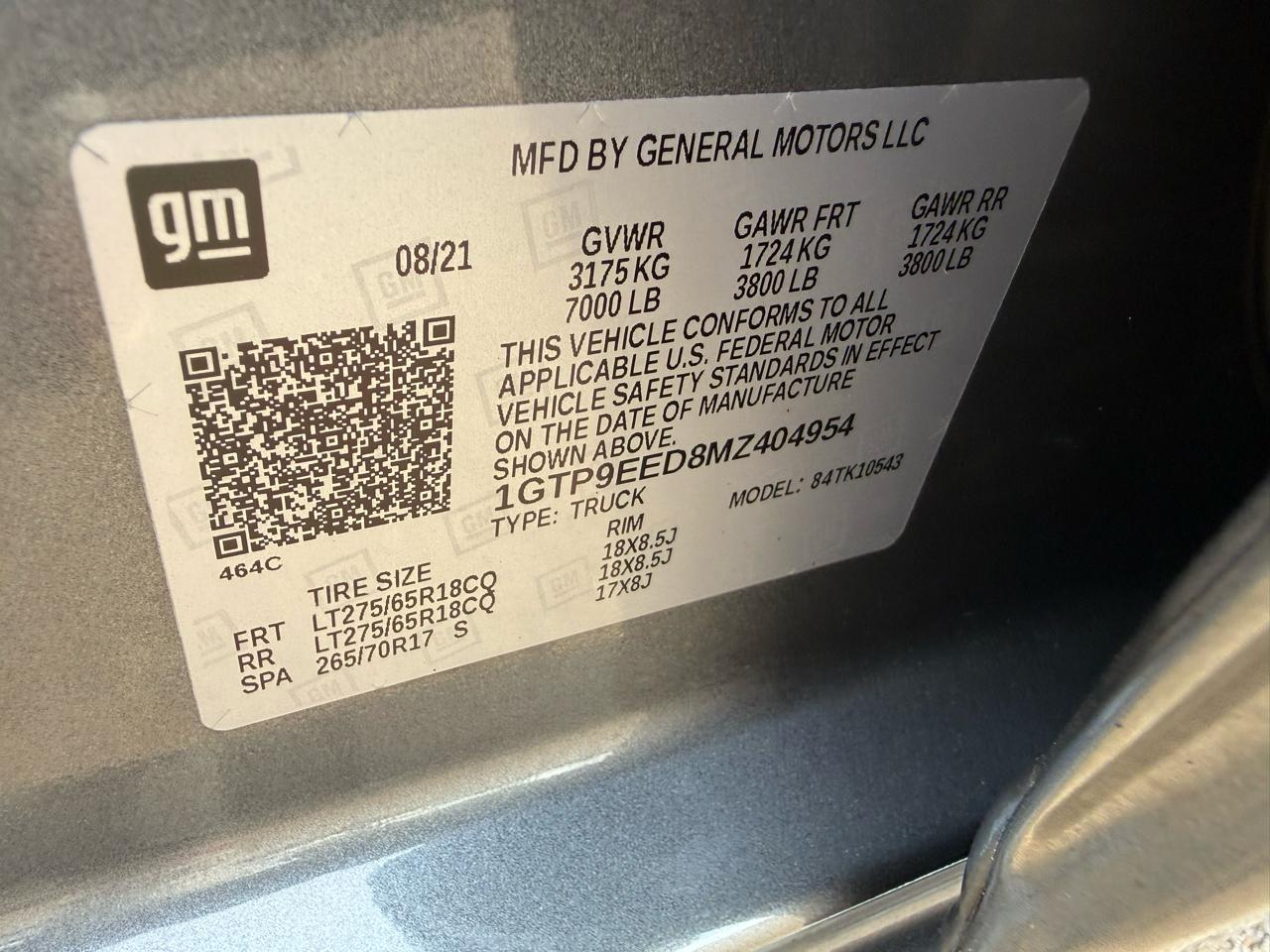 GMC Sierra 1500 AT4 Crew Cab Short Box 4WD 2021