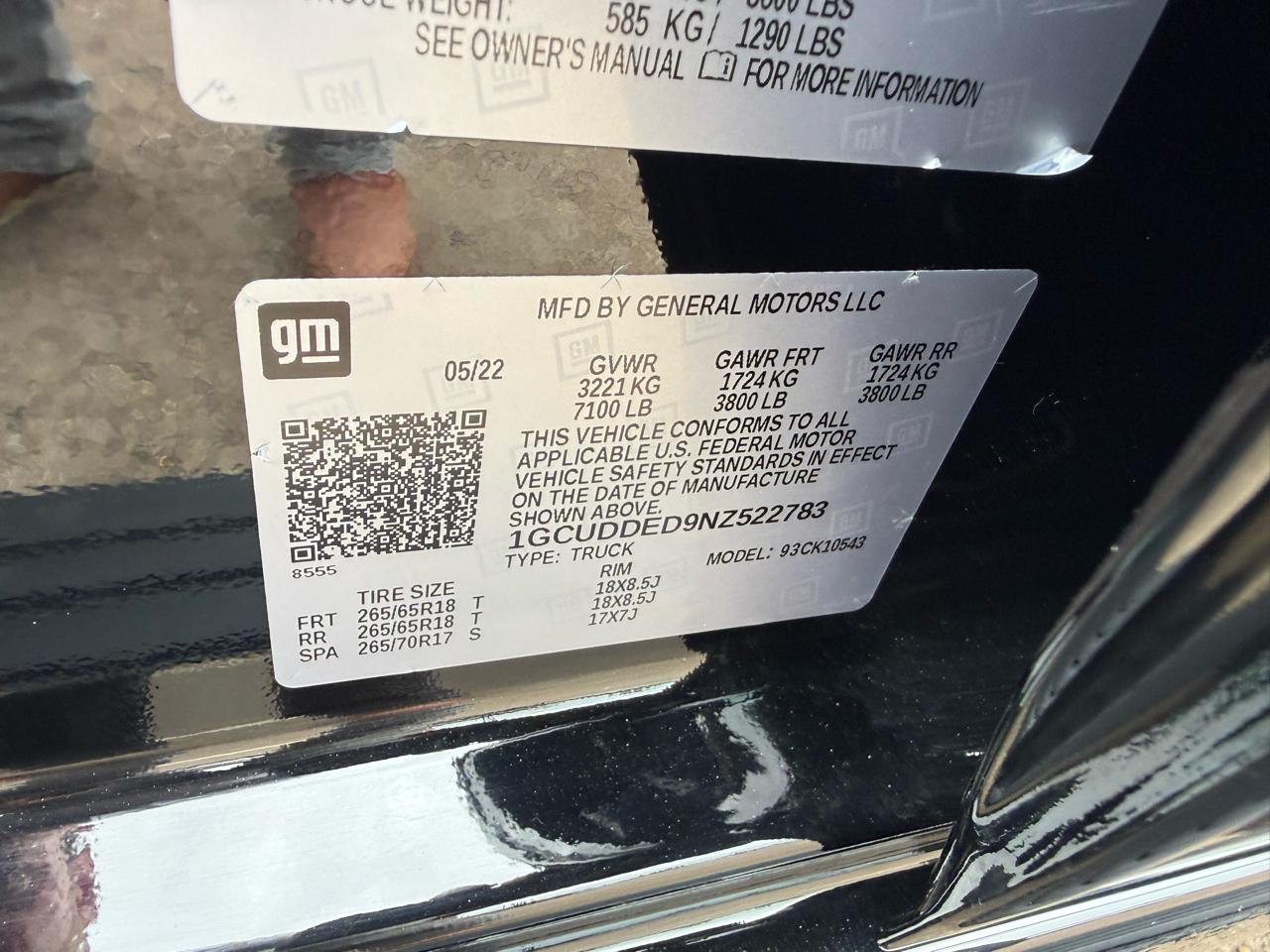 Chevrolet Silverado 1500 4WD Crew Cab 143.5" LT w/1LT 2022