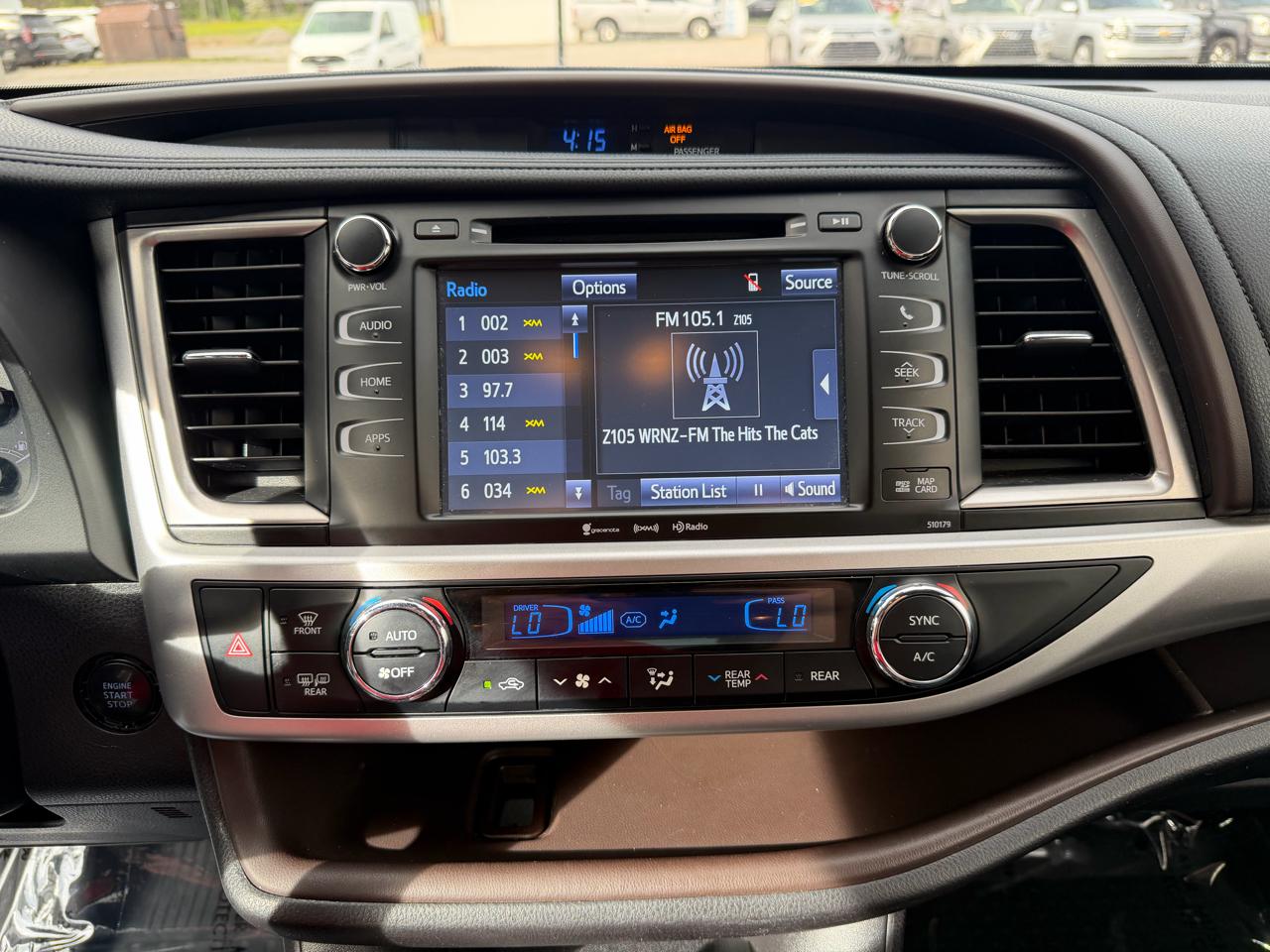 Toyota Highlander XLE V6 AWD (Natl) 2018