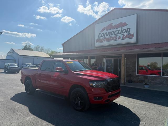 Red 2020 RAM 1500 Big Horn Crew Cab 4WD Pickup Truck Four-Wheel Drive Automatic