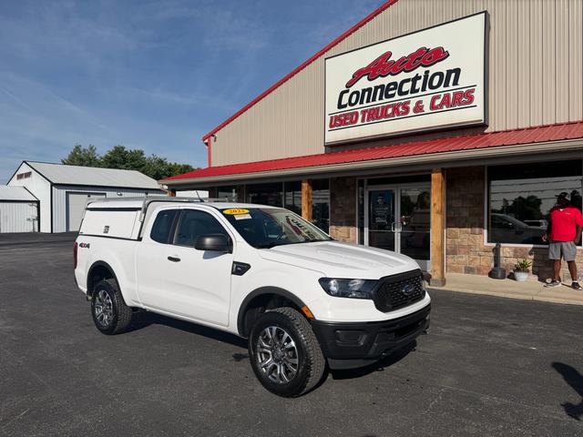 White 2022 Ford Ranger XL SuperCab 4WD Pickup Truck Four-Wheel Drive Automatic