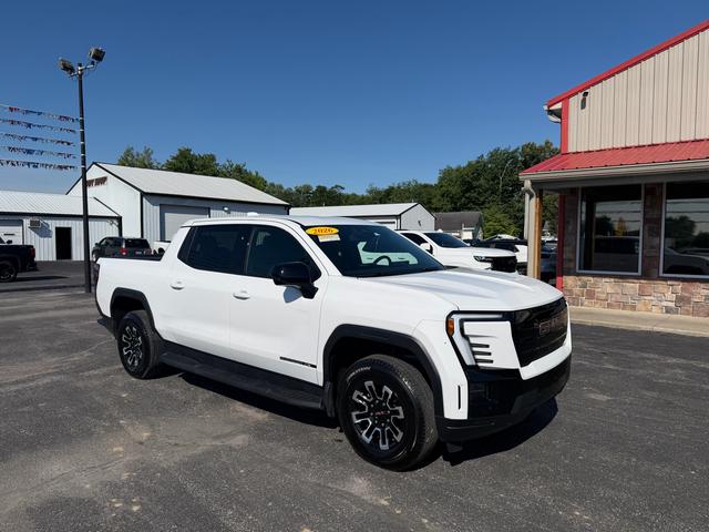 White 2026 GMC Sierra EV Elevation Crew Cab (Standard Range) e4WD Pickup Truck All-Wheel Drive Automatic