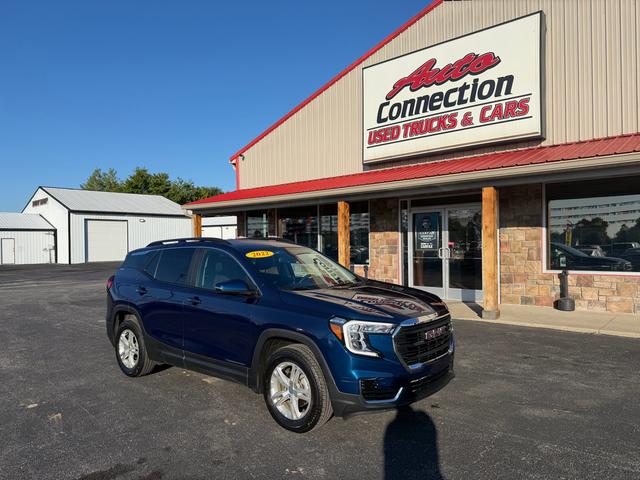 Blue 2022 GMC Terrain SUV / Crossover All-Wheel Drive Automatic
