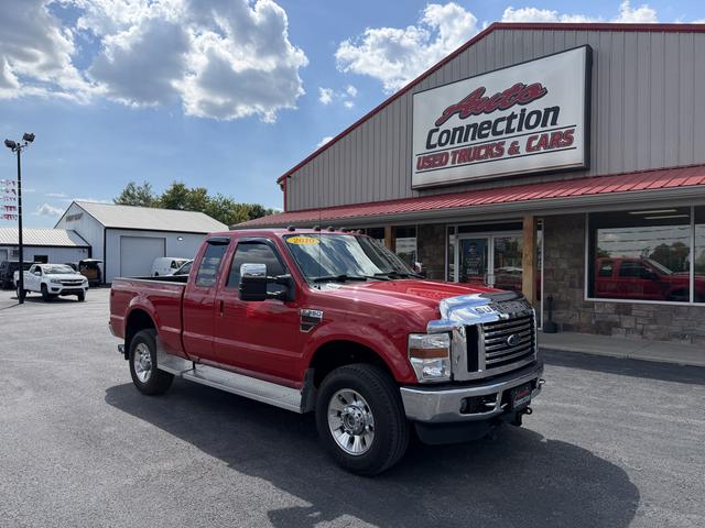 Red 2010 Ford F-350 Super Duty Pickup Truck Four-Wheel Drive Automatic