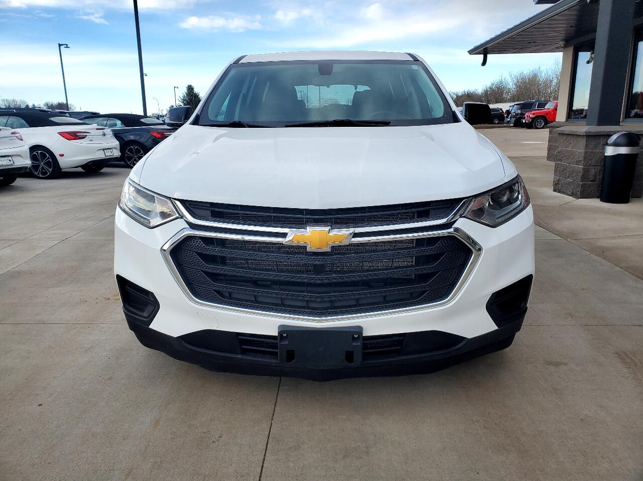 Used 2020 Chevrolet Traverse LS with VIN 1GNEVFKW1LJ185273 for sale in Milaca, Minnesota