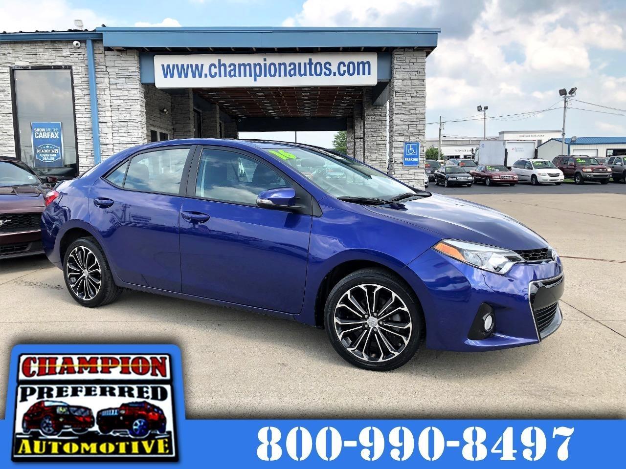 Used 2016 Toyota Corolla 4dr Sdn CVT S w/Special Edition Pkg (Natl) for