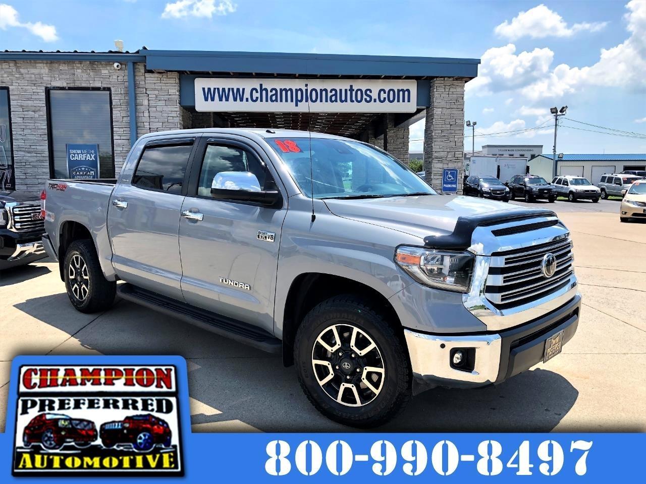 Used 2018 Toyota Tundra 4WD Limited CrewMax 5.5' Bed 5.7L FFV (Natl
