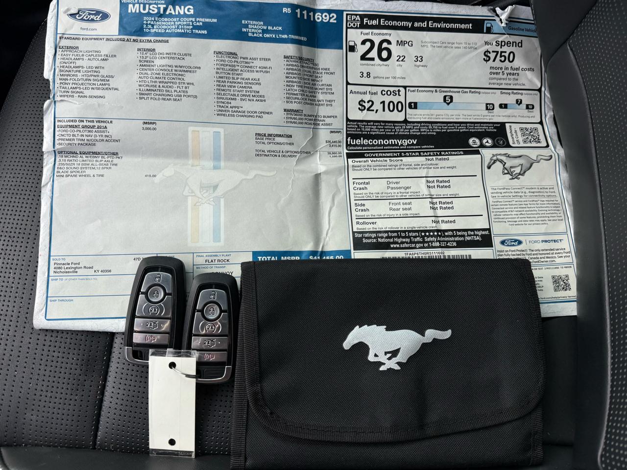 Ford Mustang EcoBoost Premium Fastback 2024