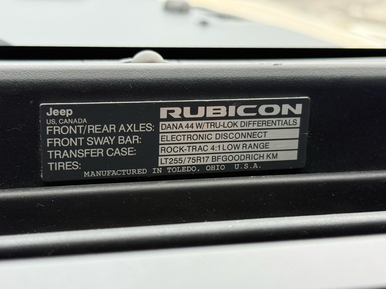 Jeep Wrangler JK Unlimited Rubicon Recon 4x4 2018