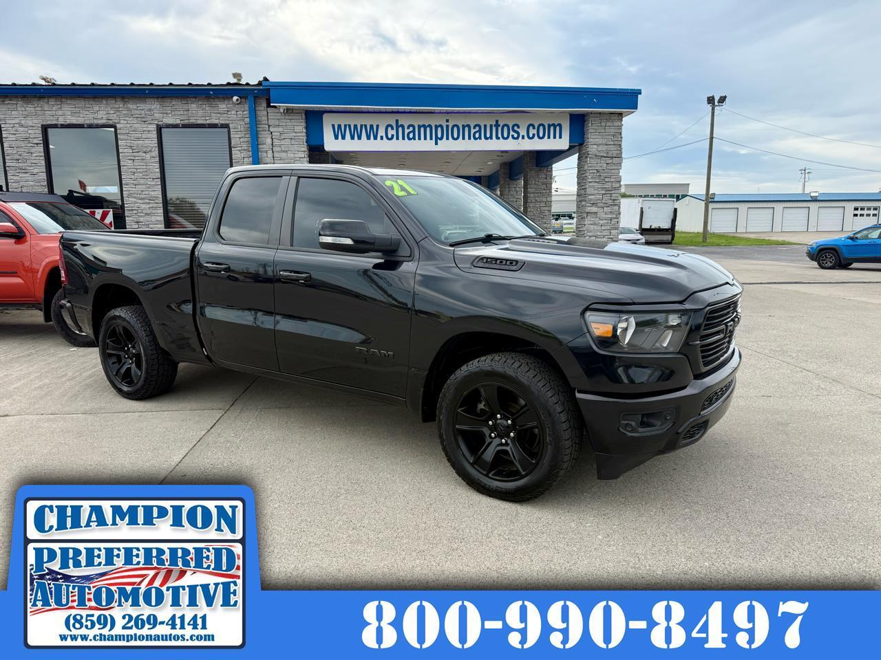 2021 RAM 1500 Big Horn 4x4 Quad Cab 6'4" Box