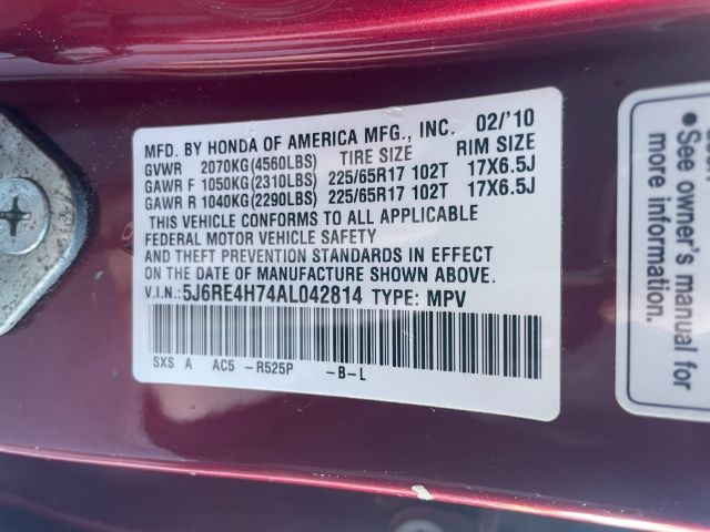 Honda CR-V  2010 Honda CR-V  2010